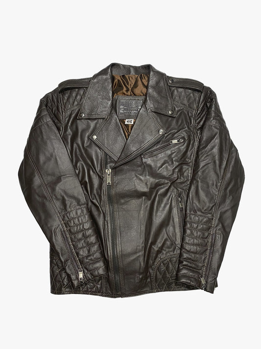 Chaqueta Cuero Cafe
